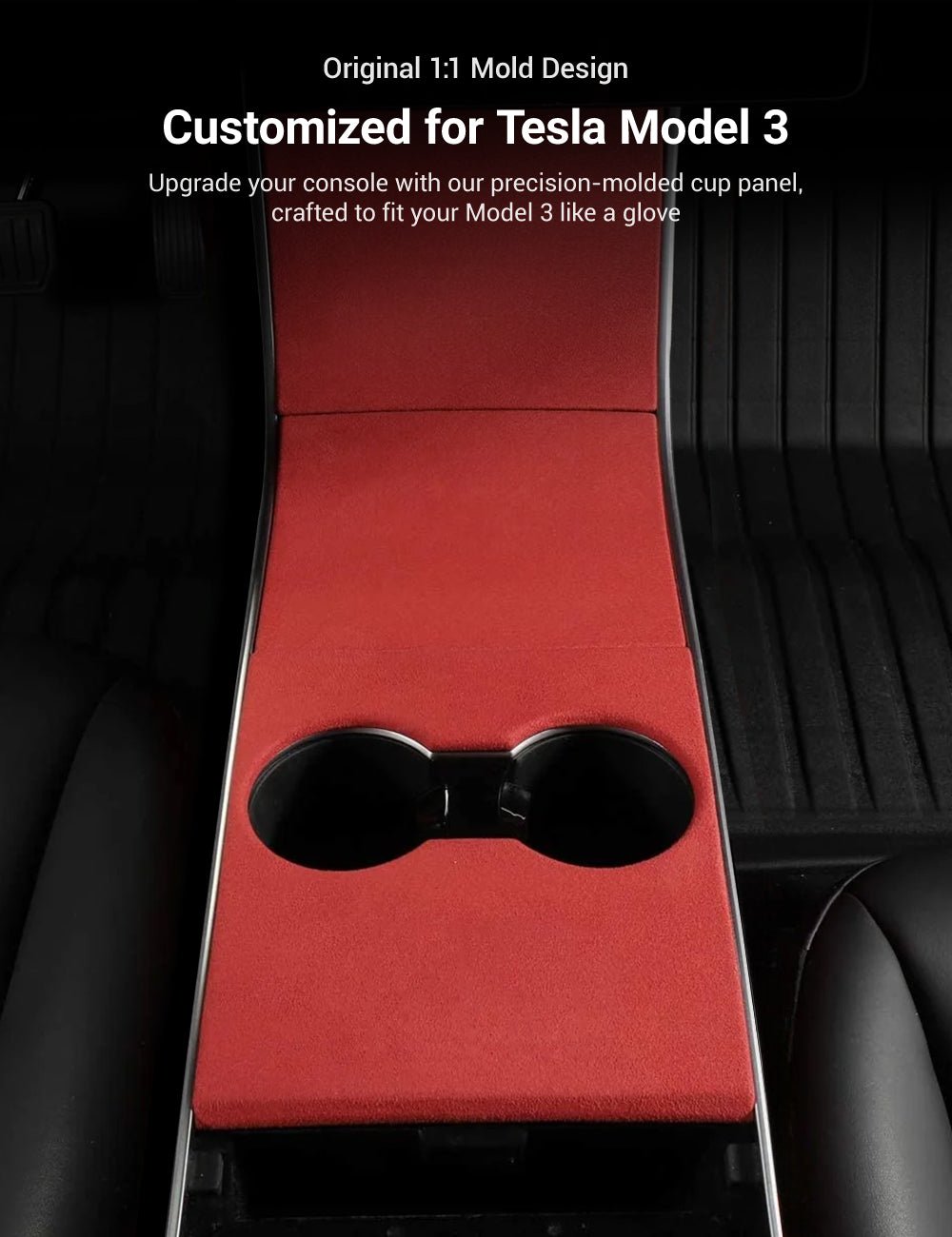 FACIA Alcantara Central Control Panel Sticker for Tesla Model 3 (17-20)