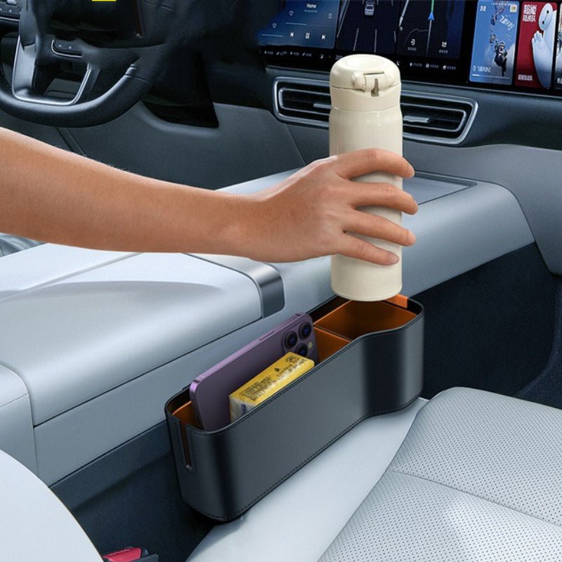 FACIA Seat Gap Filler for Tesla Universal Fit Premium Leather and Cotton