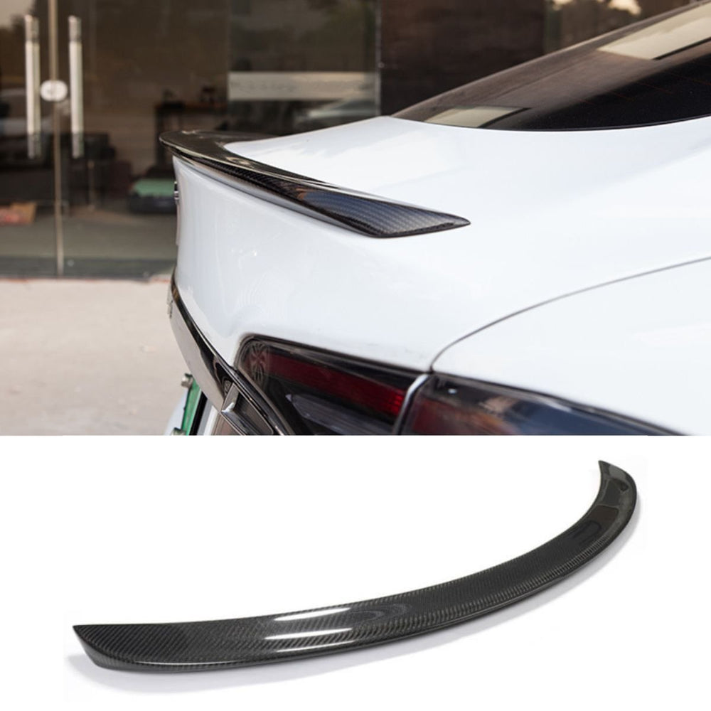 FACIA Carbon Fiber Rear Trunk Spoiler Blade Performance Style for Tesla Model S