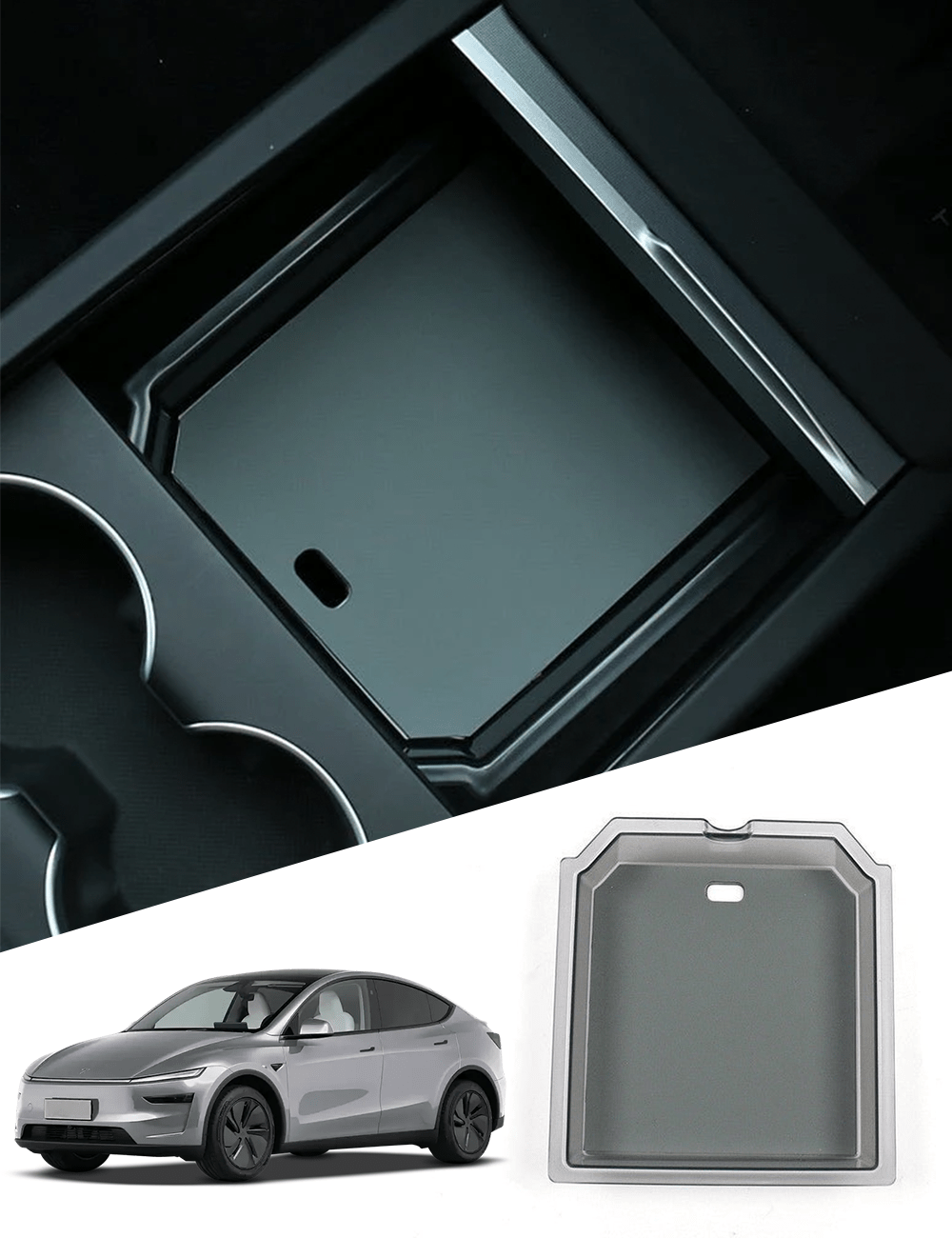 FACIA Center Console Tray Armrest Organizer for Model 3 Highland / Model Y Juniper / Model YL