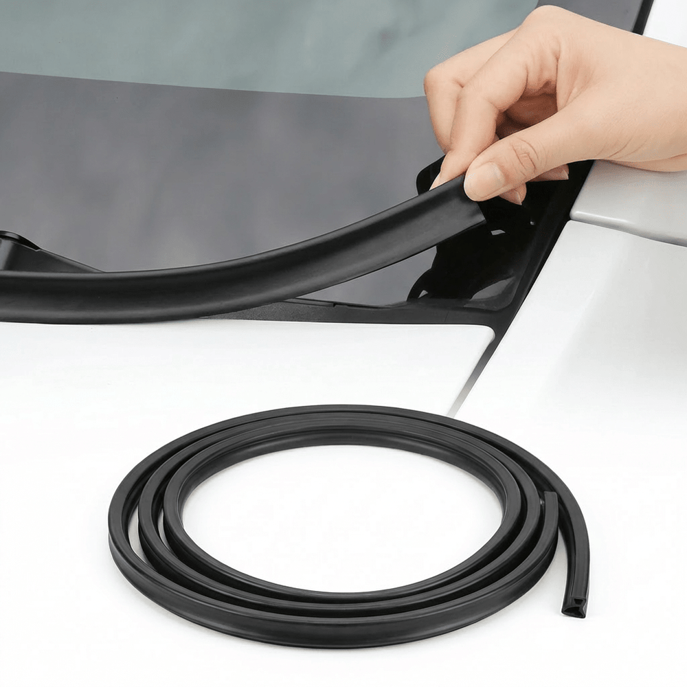 FACIA Front Hood Seal and Wind Deflector for Model 3/ Y/ S/ X TPE Frunk Weather Stripping