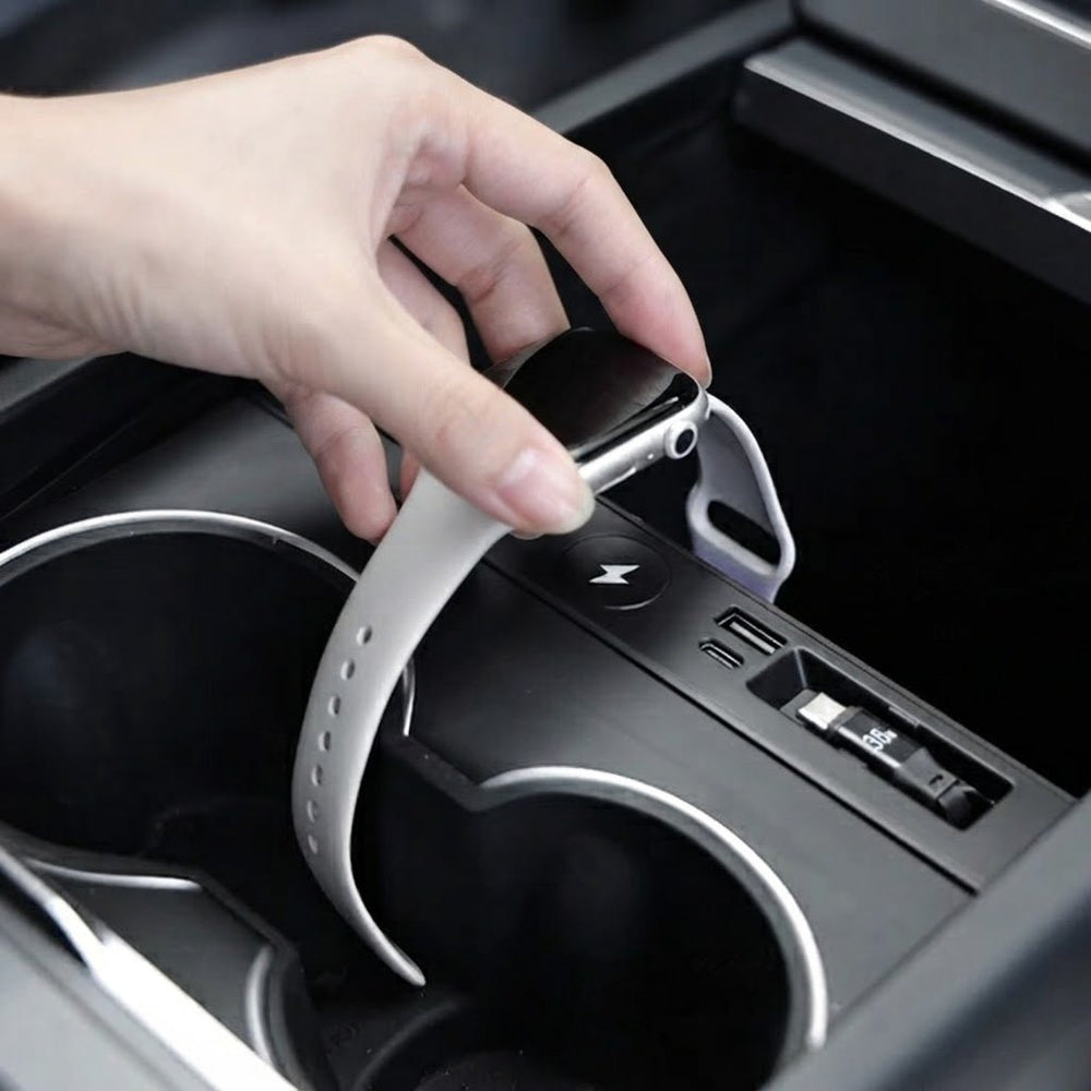 FACIA Hidden USB HUB for Model YL 6-Seater Features Apple Watch Fast Charging