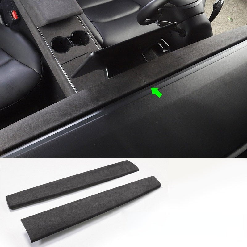 FACIA Alcantara Dashboard Cover for Model 3/Y 2-Piece Set 2 Colors 3M Adhesive 15-Min Install