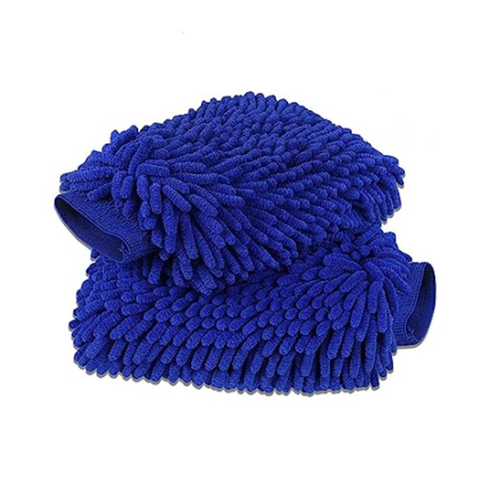 FACIA Premium Chenille Car Wash Gloves (2-Pack) Scratch-Free Super Absorbent 3 Colors