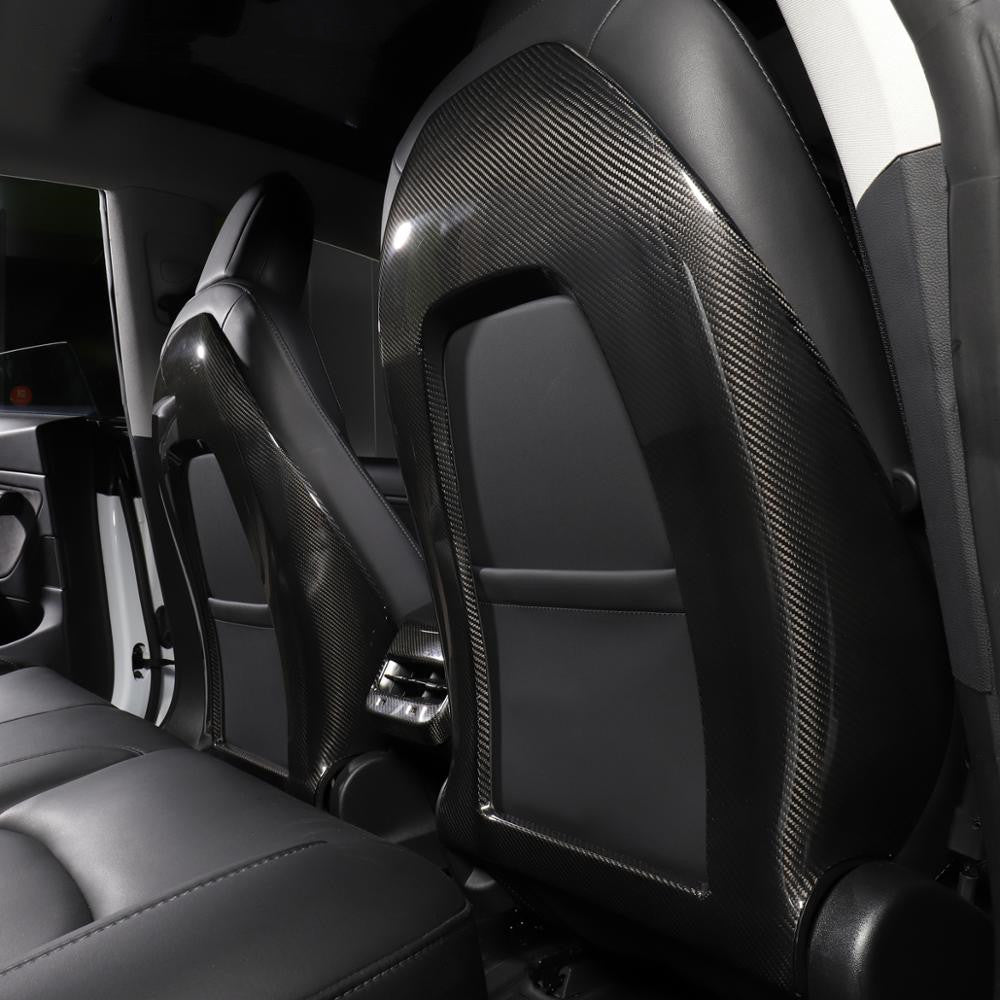 FACIA Back Seat Cover for Model 3 / Y Real Carbon Fiber Interior Mods
