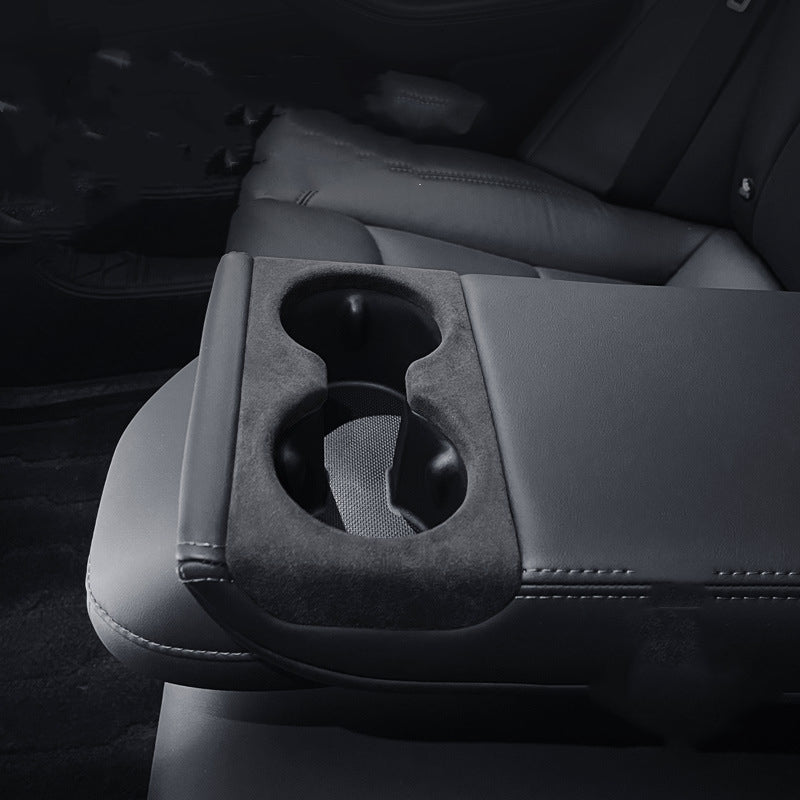 FACIA Alcantara Rear Cup Holder Cover for Model 3 Highland Water-Resistant