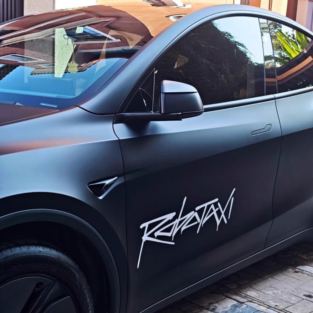 FACIA Reflective Robotaxi Decal Tesla Body and Window Waterproof PVC Sticker