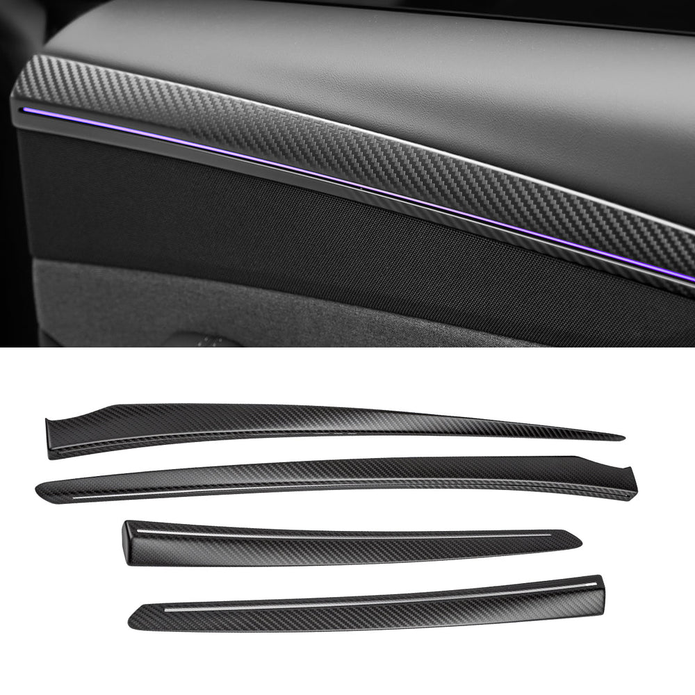 FACIA Dry Carbon Fiber Door Trim Cover for Tesla Model Y Juniper