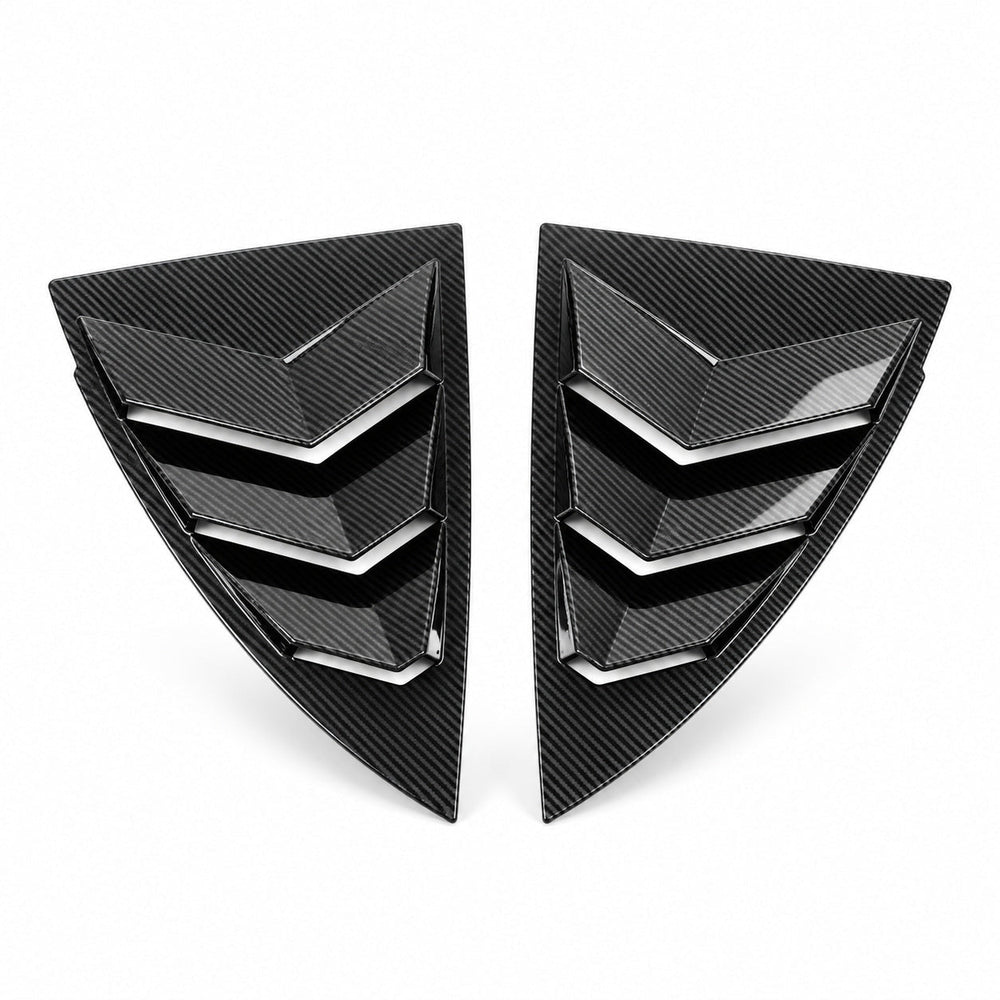 FACIA Rear Side Window Louvers Cover for Model Y 3 Finishes 2-Pack