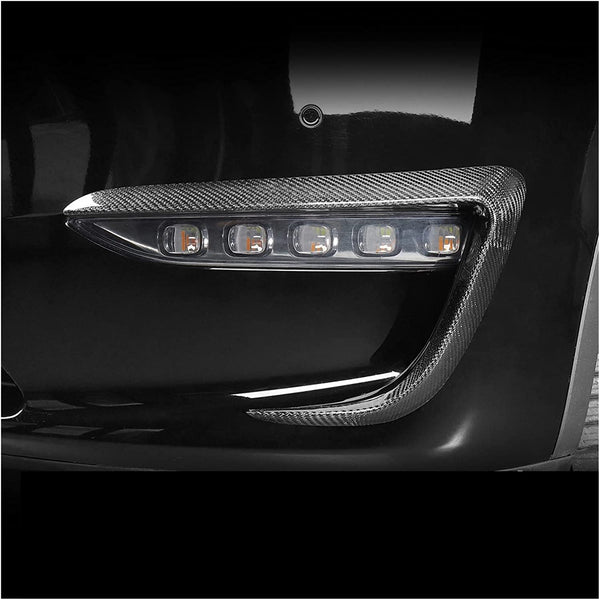 FACIA TESERY Tesla Model Y Fog Light Trim Carbon Fiber Exterior Mods