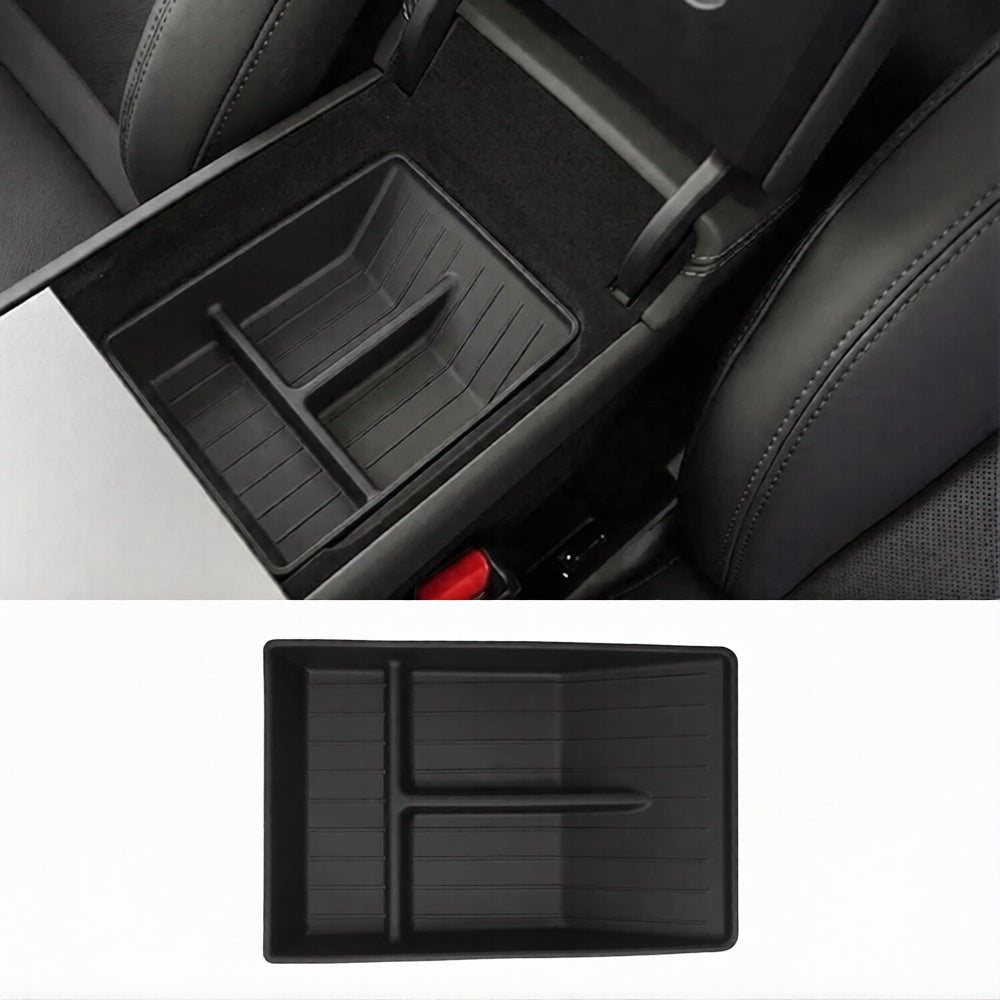 FACIA TPE Armrest Box Hidden Storage Tray for Model Y Standard