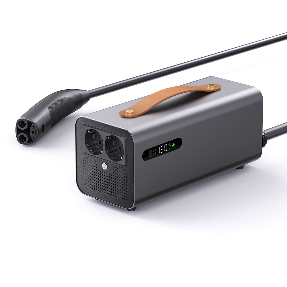FACIA Vehicle to load EV Discharge Adapter for Model Y Performance and Compatible EVs