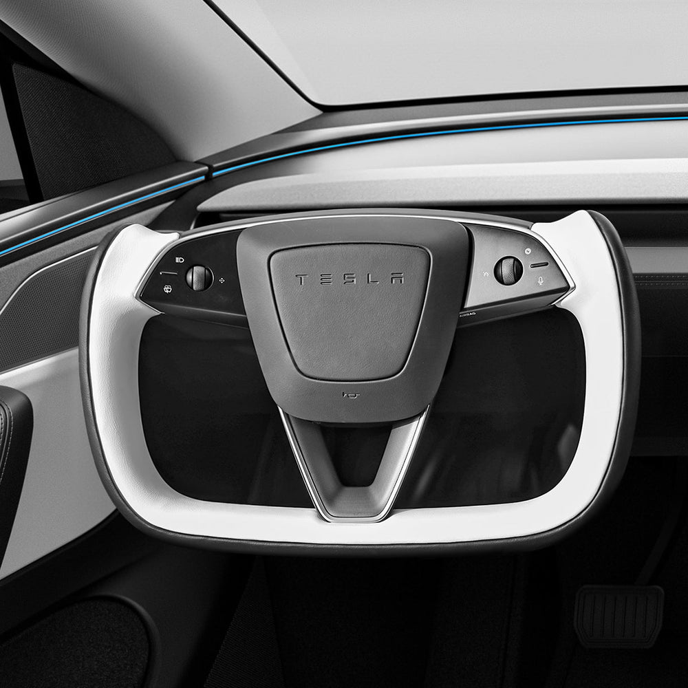 FACIA Yoke Steering Wheel for Model 3 Highland / Model Y Juniper Two-Tone Style