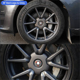 FACIA 18 inches 19 inches Hub Center Caps for Model 3 (2017-2023) Quick-Snap and Tool-Free