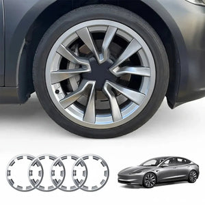 FACIA 19 inches Nova Wheels Rim Protectors for Model 3 Highland 360¡ã ABS Wheel Edge Protection