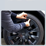 FACIA Split Hub Center Cap Covers for Model Y 20 inches/21 inches 4-Piece Set 5 Colors Curb Rash Protection