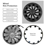 FACIA Split Hub Center Cap Covers for Model Y 20 inches/21 inches 4-Piece Set 5 Colors Curb Rash Protection