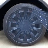 FACIA Split Hub Center Cap Covers for Model Y 20 inches/21 inches 4-Piece Set 5 Colors Curb Rash Protection