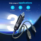 FACIA 3-in-1 Power Cable for Starlink Mini Car + USB-C + DC Input 2M-5M