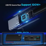 FACIA 3-in-1 Power Cable for Starlink Mini Car + USB-C + DC Input 2M-5M