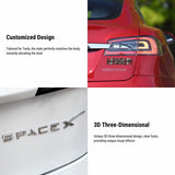 FACIA 3D Metal Letter Emblem Badge Multiple Styles 3M Adhesive Custom Lettering