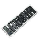FACIA 3D Metal Letter Emblem Badge Multiple Styles 3M Adhesive Custom Lettering