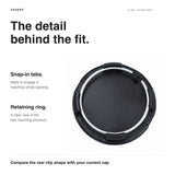 FACIA 4 Pcs Hub Caps Covers Car for Tesla Model 3/Y/S/X (Diameter 56MM)