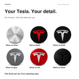 FACIA 4 Pcs Hub Caps Covers Car for Tesla Model 3/Y/S/X (Diameter 56MM)
