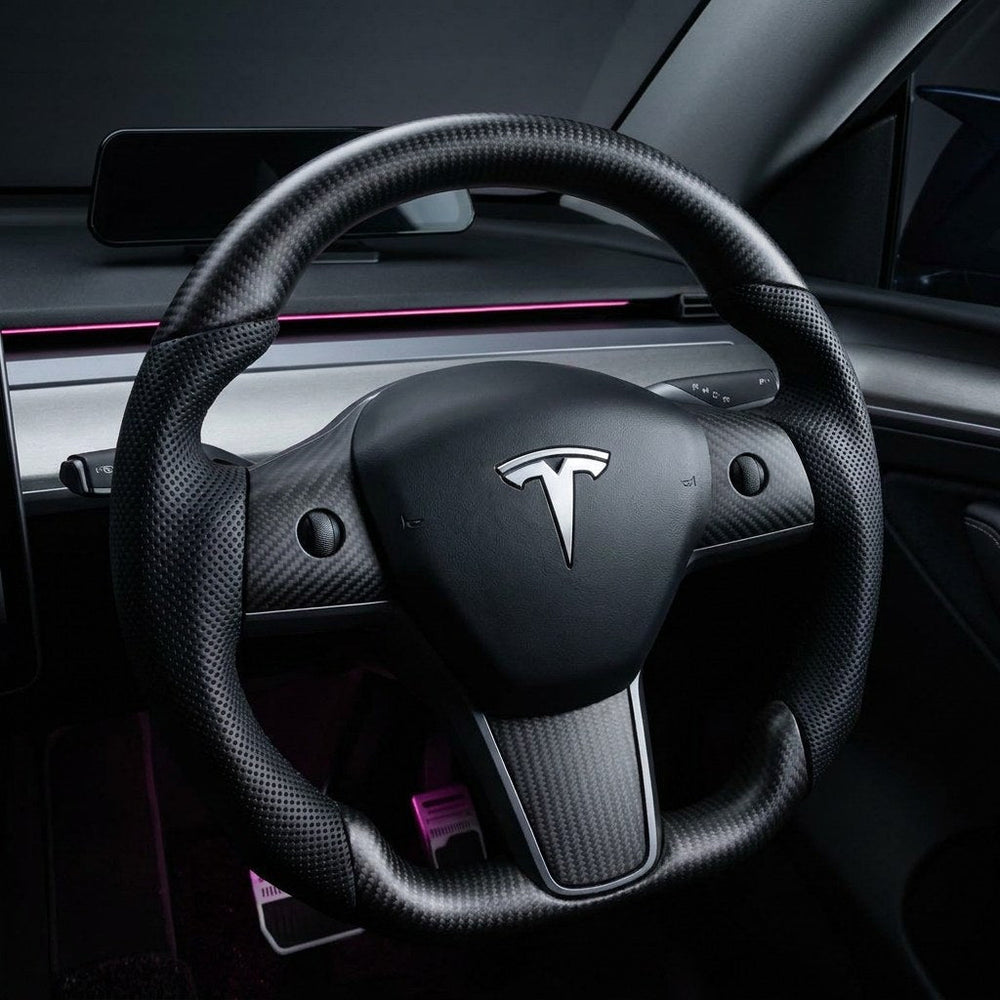 FACIA Carbon Fiber Sport Steering Wheel for Tesla Model 3 / Y  Style 39