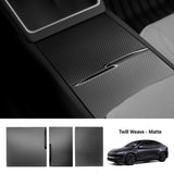 FACIA Dry Carbon Fiber Center Console Cover For Model Y Juniper / Model 3 Highland / Model YL