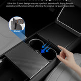 FACIA Dry Carbon Fiber Center Console Cover For Model Y Juniper / Model 3 Highland / Model YL