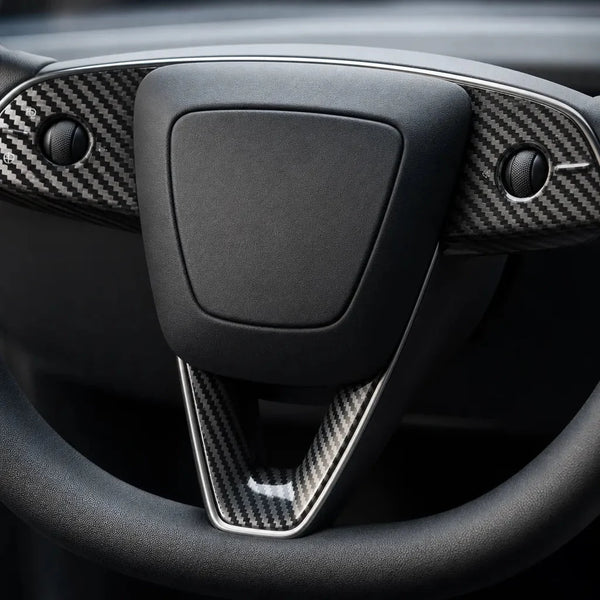FACIA ABS Steering Wheel Button and V-Shape Trim Cover for Model Y Juniper Tesery