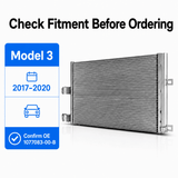 FACIA A/C Condenser for Tesla Model 3 2017¨C2020 (1077083-00-B)