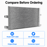 FACIA A/C Condenser for Tesla Model 3 2017¨C2020 (1077083-00-B)