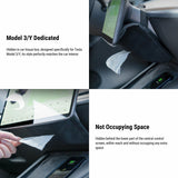 FACIA Alcantara Hidden Tissue Box for Tesla Model 3 and Model Y