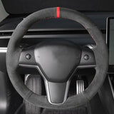 FACIA TESERY Alcantara Steering Wheel Cover for Model 3 / Y