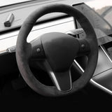 FACIA TESERY Alcantara Steering Wheel Cover for Model 3 / Y