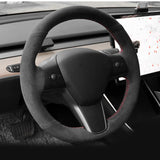 FACIA TESERY Alcantara Steering Wheel Cover for Model 3 / Y