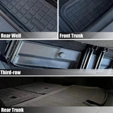 FACIA All Weather TPE Floor Mats for Tesla Model Y 7 Seats