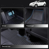 FACIA All Weather TPE Floor Mats for Tesla Model Y 7 Seats