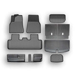 FACIA All Weather TPE Floor Mats for Tesla Model Y 7 Seats
