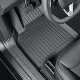 FACIA All Weather TPE Floor Mats with Door Sill Protector for Model Y Juniper (LHD)