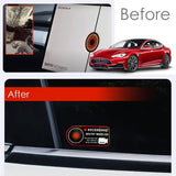 FACIA Anti-Theft Warning Sentry Mode Clings (4pcs) for Tesla