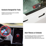 FACIA Anti-Theft Warning Sentry Mode Clings (4pcs) for Tesla