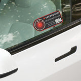 FACIA Anti-Theft Warning Sentry Mode Clings (4pcs) for Tesla