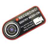 FACIA Anti-Theft Warning Sentry Mode Clings (4pcs) for Tesla