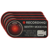 FACIA Anti-Theft Warning Sentry Mode Clings (4pcs) for Tesla