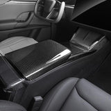FACIA Armrest Box Dry Carbon Fiber Overlay for Model S/X 2021+