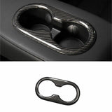 FACIA Backseat Cup Holder for Tesla Model 3 Model Y Carbon Fiber Interior Mods