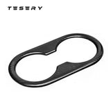 FACIA Backseat Cup Holder for Tesla Model 3 Model Y Carbon Fiber Interior Mods